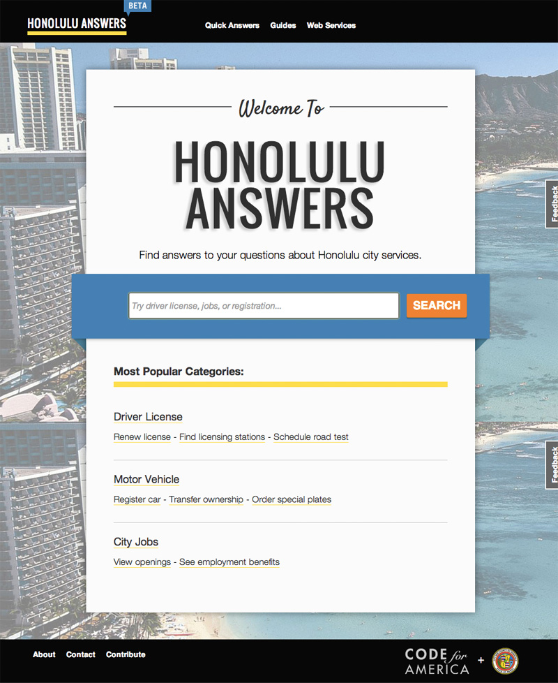 Honolulu Answers Website