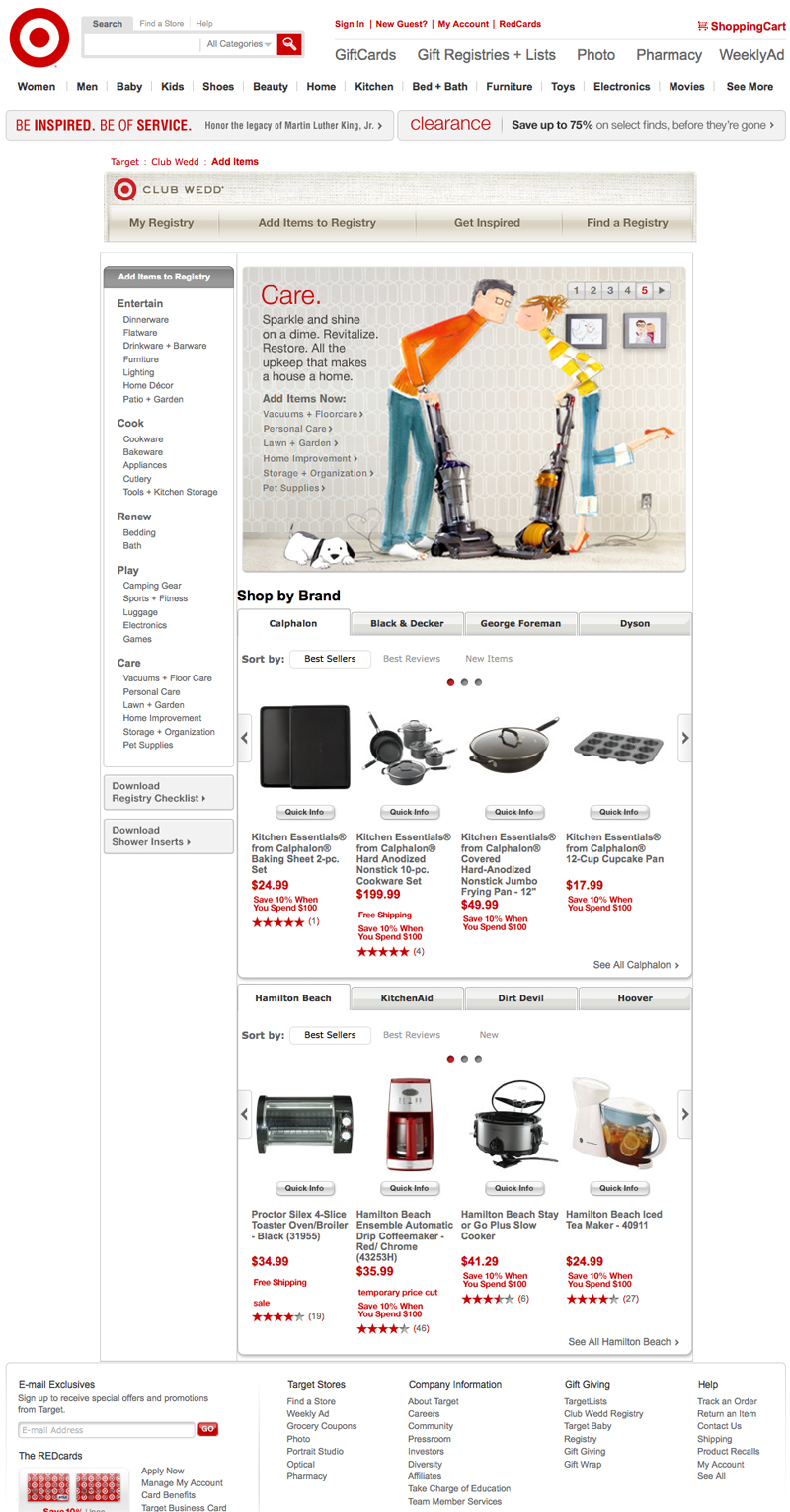 Add Items to Registry